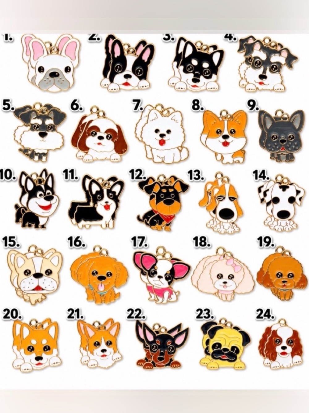 🐾 Dog Lover / “Dog Person” Beaded Bag Charm - Picture 7 of 8